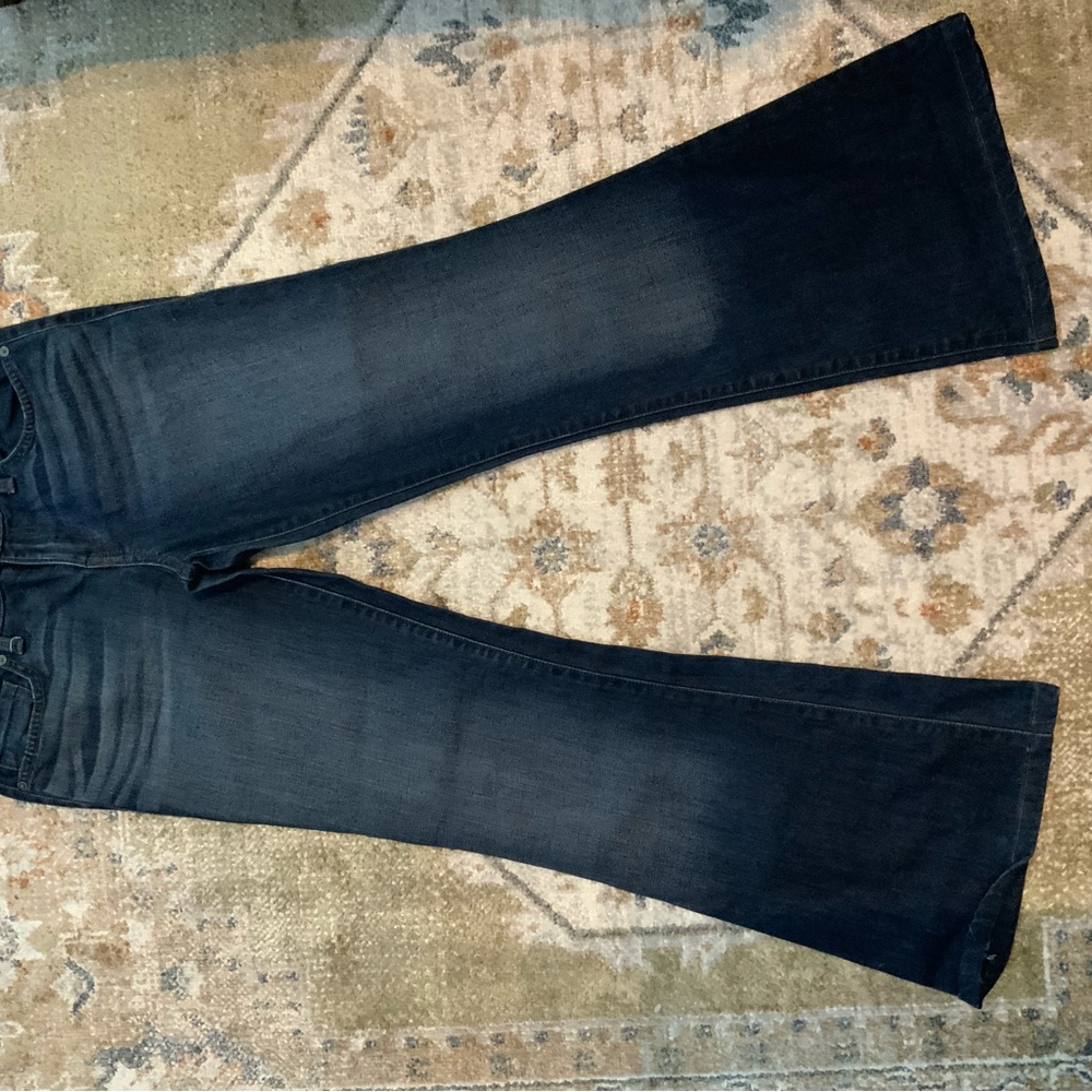 Flare leg dark denim non-distressed Level 99 size 27